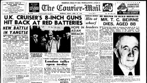 Courier-Mail front page - Friday 22 April 1949 (2)