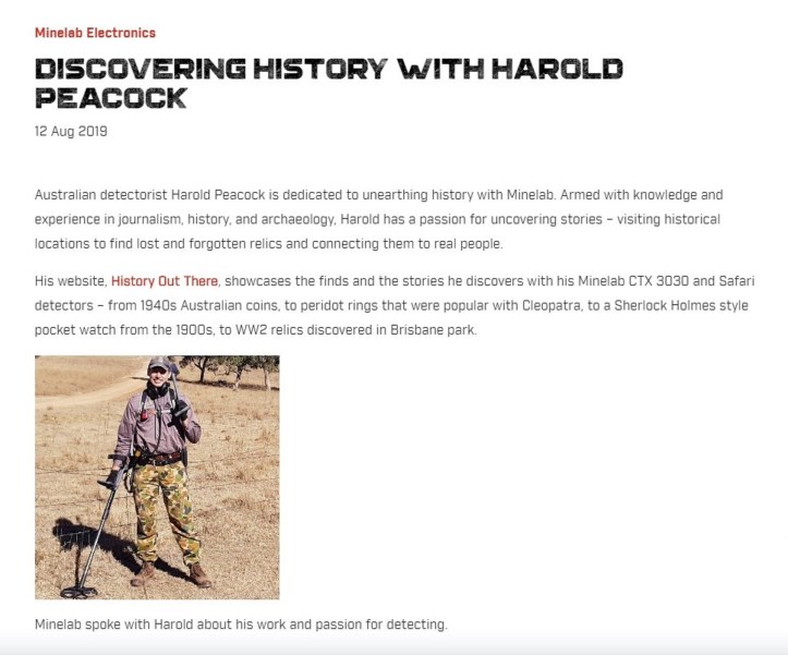 Discovering History with Harold Peacock