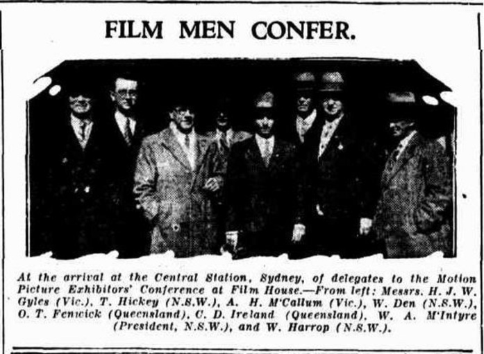 Motion picture pionerr Charles David Ireland - Daily Standard Brisbane Thu 31 Aug 1933 p5